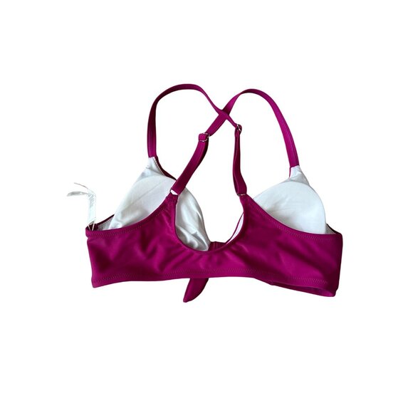 CUPSCHE Fuchsia Knot Bikini Top Size Medium NEW - Picture 5 of 5